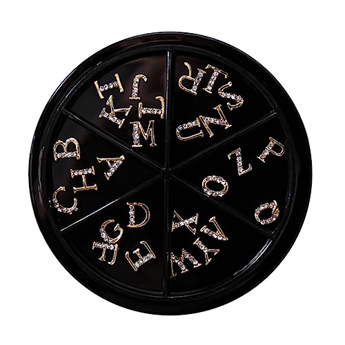 DECOMELODY 52Stücke Charms Glänzende Nageldekoration aus Legierung für DIY Nail Art Natürliche und Künstliche Nägel und Einzigartige Designs von DECOMELODY