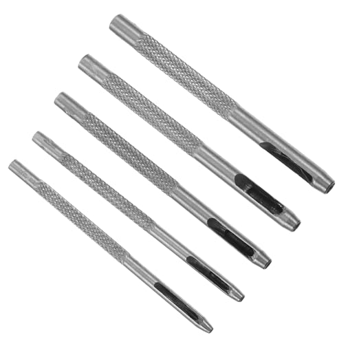 DECOMELODY 5Stücke Teiliges Lochstanzen Set für Premium Stanzwerkzeug mit Praktischem Gehäuse für Bastelprojekte Gürtel und Taschen Strapazierfähiger Leicht und Tragbar DECOMELODY 5Stücke Teiliges Lochstanzen Set für Premium Stanzwerkzeug mit Praktischem Gehäuse für Bastelprojekte Gürtel und Taschen Strapazierfähiger Leicht und Tragbar von DECOMELODY