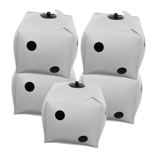 DECOMELODY 5pcs Würfel Geformte Aluminiumfolienballons Für Party Game Night Und Poker Dekoration Abschlussfeier Gunst von DECOMELODY