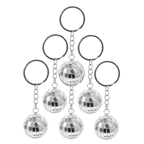 DECOMELODY 6 Stück Disco Kugel Schlüsselanhänger Spiegelkugel Party Deko Hochzeit Leicht Reflektierend Vielseitig Verwendbar mit Stabilem Ring DECOMELODY 6 Stück Disco Kugel Schlüsselanhänger Spiegelkugel Party Deko Hochzeit Leicht Reflektierend Vielseitig Verwendbar mit Stabilem Ring von DECOMELODY