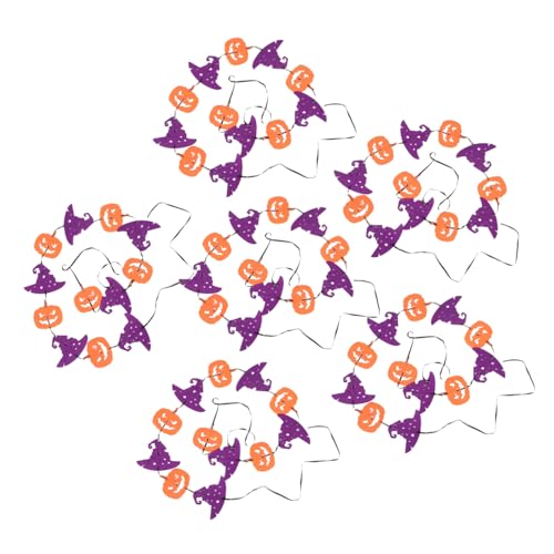 DECOMELODY 6 Stück Halloween Hängeornamente mit Kürbis Geist und Hexenhut Dekorative Girlande für Innen Außen für Party Tür und Wandgestaltung DECOMELODY 6 Stück Halloween Hängeornamente mit Kürbis Geist und Hexenhut Dekorative Girlande für Innen Außen für Party Tür und Wandgestaltung von DECOMELODY