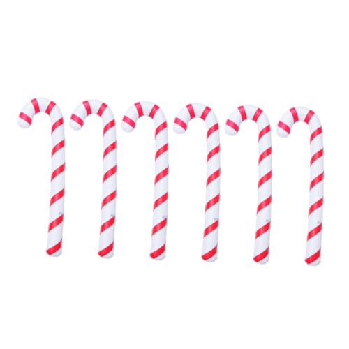 DECOMELODY 6 Stück Teiliges Aufblasbare Weihnachtskrücken Zuckerstangenballons Rot Weiß für Weihnachtsdeko Außenbereich Geburtstag Party Zubehör DECOMELODY 6 Stück Teiliges Aufblasbare Weihnachtskrücken Zuckerstangenballons Rot Weiß für Weihnachtsdeko Außenbereich Geburtstag Party Zubehör von DECOMELODY