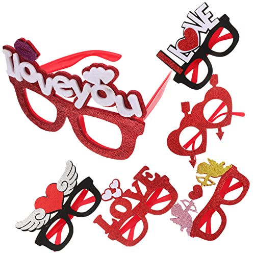 DECOMELODY 6 Stück Teiliges Herzförmige Partybrillen Rot mit Love Design Leichtes Robustes Fotorequisit für Valentinstag Junggesellinnenabschied Hochzeiten und Romantische Feiern DECOMELODY 6 Stück Teiliges Herzförmige Partybrillen Rot mit Love Design Leichtes Robustes Fotorequisit für Valentinstag Junggesellinnenabschied Hochzeiten und Romantische Feiern von DECOMELODY