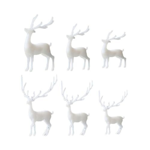 DECOMELODY 6 Stück Teiliges Kristall Epoxidharz Rentier Ornament Weiß Zufälliger Stil Dreidimensionale Miniatur Landschaft DIY Füllmaterial für Kreative Dekoration DECOMELODY 6 Stück Teiliges Kristall Epoxidharz Rentier Ornament Weiß Zufälliger Stil Dreidimensionale Miniatur Landschaft DIY Füllmaterial für Kreative Dekoration von DECOMELODY