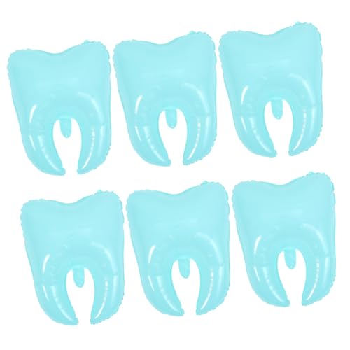 DECOMELODY 6 Stück Teiliges Zahnballon Macaroon blau Niedliche Cartoon zahndekoration Leichte Partyballons für Shower Kindergeburtstag und Vielseitige Feierdeko von DECOMELODY