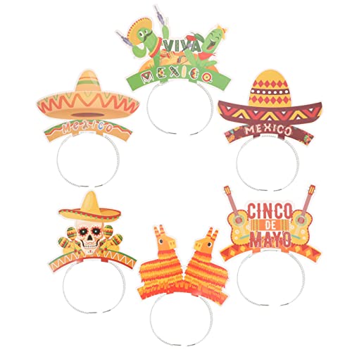 DECOMELODY Mexikanisches Karnevals-stroh-stirnband Papier-stirnband Party-kopfbedeckung Für Frauen Männer Jungen Und Mädchen DECOMELODY Mexikanisches Karnevals-stroh-stirnband Papier-stirnband Party-kopfbedeckung Für Frauen Männer Jungen Und Mädchen von DECOMELODY