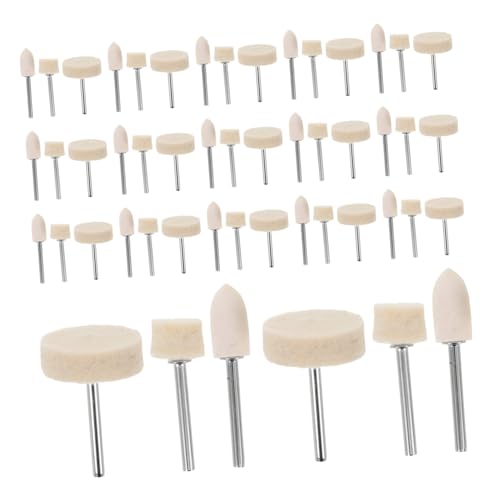 DECOMELODY 88 Stück Teiliges Woll- -rad-set mit Filz-pads Präzise Polierköpfe für Schmuck Holz Metall Kunststoff Effektives Schleifen und Glätten für Diy-projekte von DECOMELODY