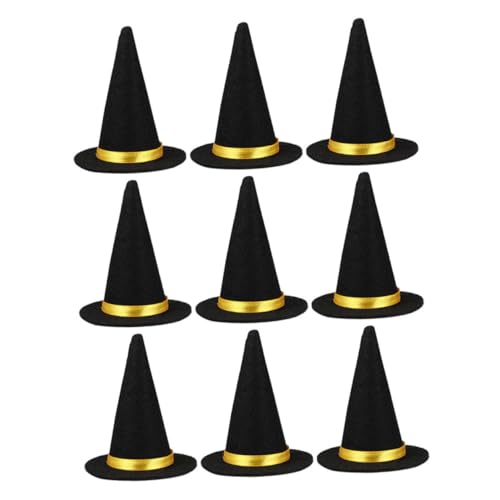 DECOMELODY 9 Stück Teiliges Mini Hexenhüte Schwarz Halloween Party Bastelbedarf Flaschenaufsätze für Weinflaschen Tischdekoration Diy Zubehör DECOMELODY 9 Stück Teiliges Mini Hexenhüte Schwarz Halloween Party Bastelbedarf Flaschenaufsätze für Weinflaschen Tischdekoration Diy Zubehör von DECOMELODY