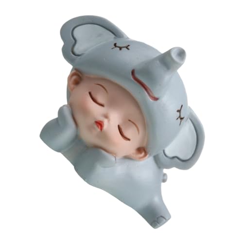 DECOMELODY Elefanten Kuchen Deko Figur Junge Mädchen Geburtstagsdeko Kreative Tortendekoration Für Mädchen Lebendige Tortenornamente Süße Tierfiguren Für Unvergessliche Feiern von DECOMELODY