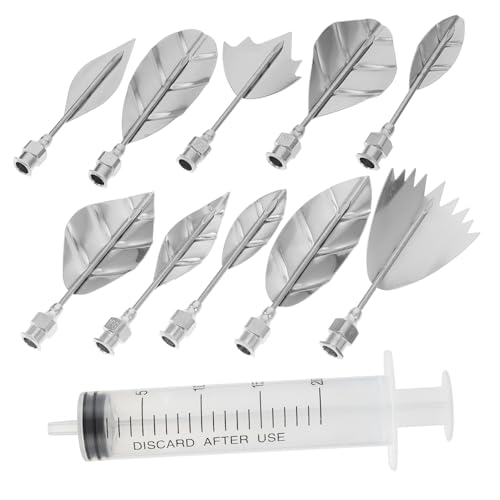 DECOMELODY Edelstahl Gelatine Düsenset für Tortendekoration Lebensmittelecht Robust Vielseitig Einsetzbar für Kuchen Cupcakes und Gebäck Professionelles Backzubehör für Kreative Backkunst von DECOMELODY