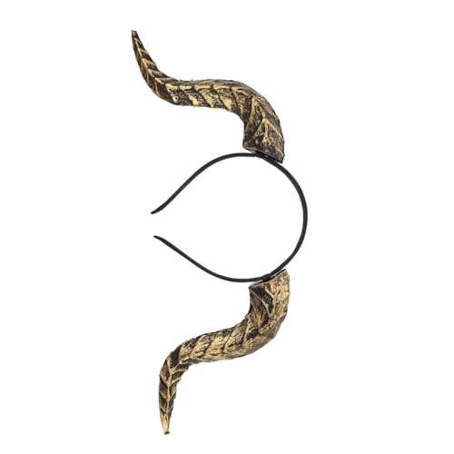 DECOMELODY Evil Bull Horn Stirnband Gothic Vintage Teufelshörner Abnehmbar Flexibel Für Halloween Karneval Cosplay Party Zubehör DECOMELODY Evil Bull Horn Stirnband Gothic Vintage Teufelshörner Abnehmbar Flexibel Für Halloween Karneval Cosplay Party Zubehör von DECOMELODY