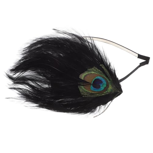 DECOMELODY Fedriges Stirnband Damen Kopfstück mit Bunten Pfauenfedern Rutschfestes Vintage Haarreif für Festival Party Cosplay und Karneval Einzigartiger Kopfschmuck für Besondere Anlässe DECOMELODY Fedriges Stirnband Damen Kopfstück mit Bunten Pfauenfedern Rutschfestes Vintage Haarreif für Festival Party Cosplay und Karneval Einzigartiger Kopfschmuck für Besondere Anlässe von DECOMELODY