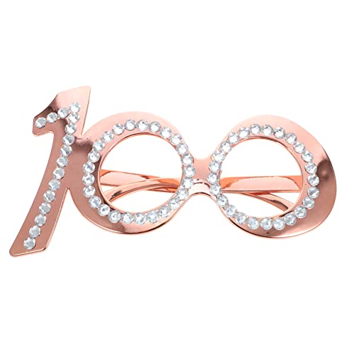 DECOMELODY Geburtstagsbrille Partybrille Neonbrille Partyzubehör Papierbrille Party LED Strassbrille Ausgefallenes Foto Geburtstagszubehör Oma Strassbesatz Roségold Kunststoff DECOMELODY Geburtstagsbrille Partybrille Neonbrille Partyzubehör Papierbrille Party LED Strassbrille Ausgefallenes Foto Geburtstagszubehör Oma Strassbesatz Roségold Kunststoff von DECOMELODY