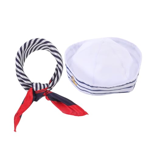 DECOMELODY Gestreifte Kapitänsmütze und Seemannsschal Set aus Leichtes Cosplay Zubehör für Damen und Herren Vielseitig für Karneval Halloween Fasching und Partys Geeignet DECOMELODY Gestreifte Kapitänsmütze und Seemannsschal Set aus Leichtes Cosplay Zubehör für Damen und Herren Vielseitig für Karneval Halloween Fasching und Partys Geeignet von DECOMELODY
