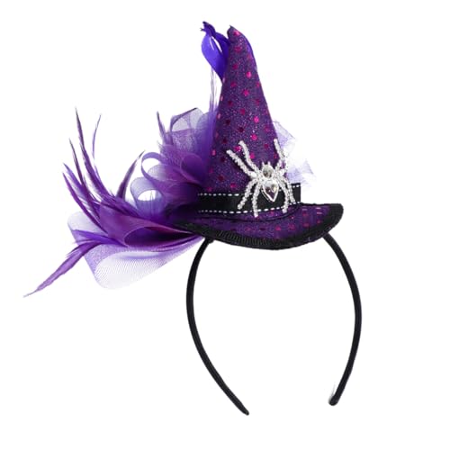 DECOMELODY Haarreif Halloween Hexenhut Spinne Party Kopfschmuck Verstellbar Leicht und Langlebig für Mädchen Kostüm Fasching Karneval Zubehör DECOMELODY Haarreif Halloween Hexenhut Spinne Party Kopfschmuck Verstellbar Leicht und Langlebig für Mädchen Kostüm Fasching Karneval Zubehör von DECOMELODY