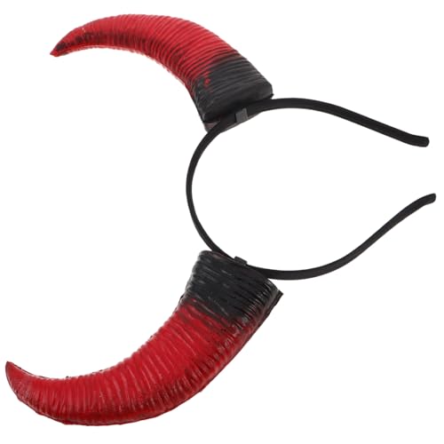 DECOMELODY Halloween Teufelshörner Haarreif Auffälliges Komfortables Dämonen-horn-accessoire für Party Cosplay und Karneval Wiederverwendbar Leicht für Gruselige Kostümauftritte von DECOMELODY