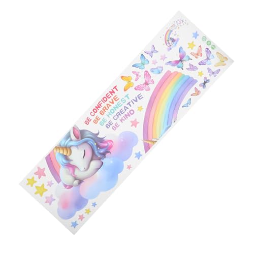 DECOMELODY Inspirierende Wandtattoos Einhorn Regenbogen Kinderzimmer Wanddeko Abziehbar Wasserfest Farbecht Langlebig für Schlafzimmer Spielzimmer und Kinderkrippe DECOMELODY Inspirierende Wandtattoos Einhorn Regenbogen Kinderzimmer Wanddeko Abziehbar Wasserfest Farbecht Langlebig für Schlafzimmer Spielzimmer und Kinderkrippe von DECOMELODY