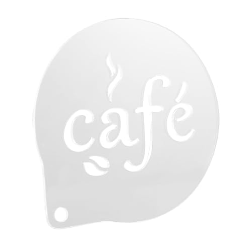 DECOMELODY Kaffeeschablone Latte Art Werkzeug Vorlage für Cappuccino Milchschaum Zuckerstreuer Schablone für Kaffee Dessertdekoration Leicht Langlebig von DECOMELODY
