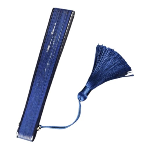 DECOMELODY Klassischer Faltbarer Handfächer aus mit Quaste Chinesischer Stil Tragbarer Fächer für Tanz Hochzeit Sommerreise und Dekoration von DECOMELODY