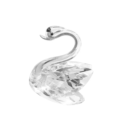 DECOMELODY Kristall-Schwan-Ornament Statuen Wohnkultur Hochzeit Schwanendekoration Schwäne Desktop -Ornament 3D schick Kristalldekorationen für zu Hause Kleiner Kristallschwan Weißer Kristall DECOMELODY Kristall-Schwan-Ornament Statuen Wohnkultur Hochzeit Schwanendekoration Schwäne Desktop -Ornament 3D schick Kristalldekorationen für zu Hause Kleiner Kristallschwan Weißer Kristall von DECOMELODY