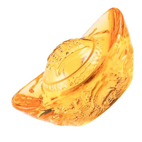 DECOMELODY Kristallklarer Dragon Design Yuan Bao Dekor Chinesische Ingotskulptur aus Hochwertigem Kristall Glatte Oberfläche Stabile Desktop Ornament für Wohlstand und Feng Shui DECOMELODY Kristallklarer Dragon Design Yuan Bao Dekor Chinesische Ingotskulptur aus Hochwertigem Kristall Glatte Oberfläche Stabile Desktop Ornament für Wohlstand und Feng Shui von DECOMELODY