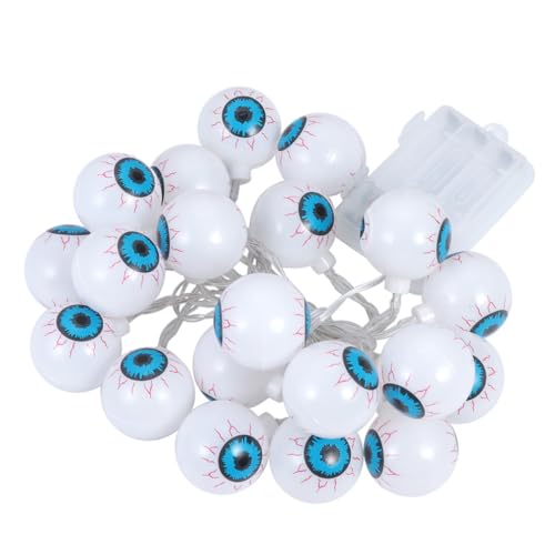DECOMELODY LED Lichterkette Halloween Augenperlen Warmweiße LED Glühbirnen Gruselige Partydeko für Innen und Außen Batterie Betrieben Festliche Geisteraugen Dekoration DECOMELODY LED Lichterkette Halloween Augenperlen Warmweiße LED Glühbirnen Gruselige Partydeko für Innen und Außen Batterie Betrieben Festliche Geisteraugen Dekoration von DECOMELODY