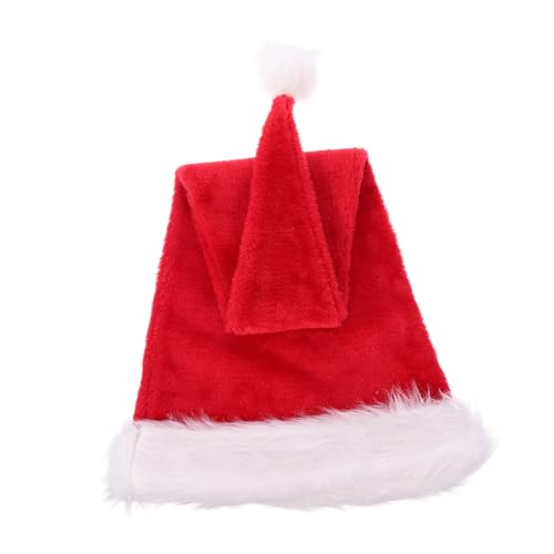 DECOMELODY Luxuriöse Weihnachtsmütze Aus Plüsch Groß Maßgeschneidert Für Erwachsene Festlicher Roter Weihnachtspartyhut DECOMELODY Luxuriöse Weihnachtsmütze Aus Plüsch Groß Maßgeschneidert Für Erwachsene Festlicher Roter Weihnachtspartyhut von DECOMELODY