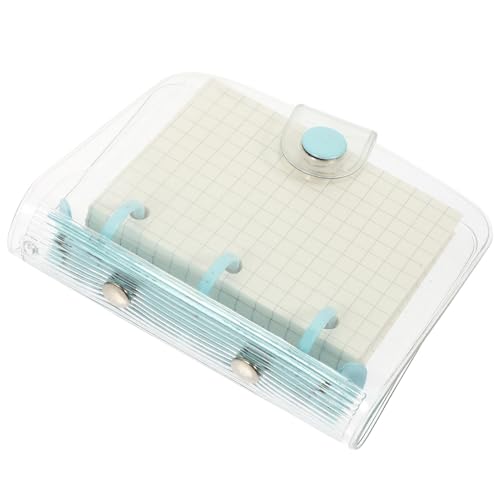 DECOMELODY Mini lochring notizbuch Transparentes Tragbares Kleines Notizheft mit Losem Einband Geeignet für Schüler und Tägliche Notizen Handliches Design für Schule und Zuhause von DECOMELODY