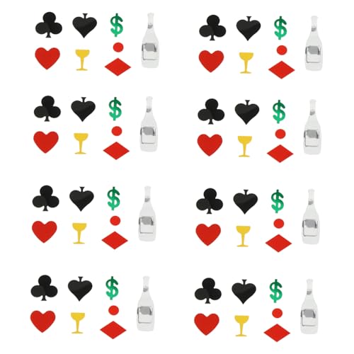 DECOMELODY Poker Konfetti Tischdeko Buntes Spielkarten Streudeko für Las Vegas Party Geburtstag Festival DECOMELODY Poker Konfetti Tischdeko Buntes Spielkarten Streudeko für Las Vegas Party Geburtstag Festival von DECOMELODY