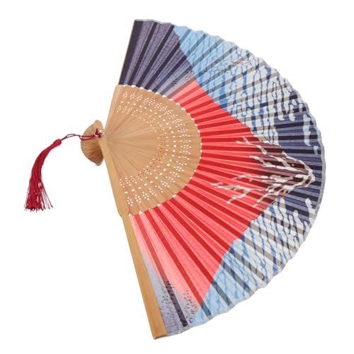 DECOMELODY Retro Faltbarer Handfächer aus Seide mit Robustem Bambusgriff Japanischer Stil Leicht Tragbar und Langlebig als und Dekoration für Sommer Party und Cosplay DECOMELODY Retro Faltbarer Handfächer aus Seide mit Robustem Bambusgriff Japanischer Stil Leicht Tragbar und Langlebig als und Dekoration für Sommer Party und Cosplay von DECOMELODY