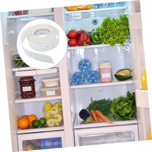 DECOMELODY Selbstklebende Lebensmittel Aufbewahrungs Etiketten Blaue Datumsetiketten für Vorratsdosen Rolle Sicherer Halt für Zuhause und Gastronomie Vielseitig für Küche und Catering von DECOMELODY