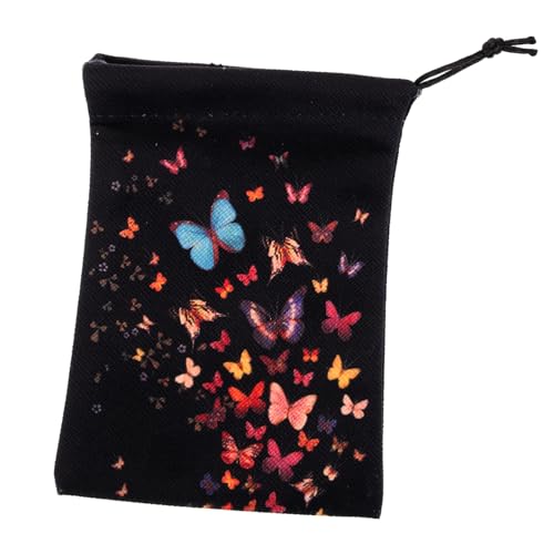 DECOMELODY Tarot Karten Beutel aus Weichem Samt mit Kordelzug Tragbare Aufbewahrungstasche für Tarotkarten Schmuck und Kleine Accessoires Stilvoller Organizer für Divinatorische Utensilien von DECOMELODY