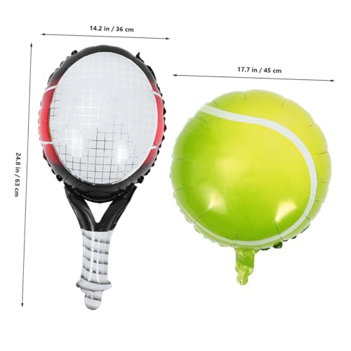 DECOMELODY Tennis Party Dekoration Teiliges Set Aufblasbare Folienballons Hellgrüner Tennisball Blauer und Roter Tennisschläger Wetterfeste Geburtstagsdeko Einfach Aufzublasen für Innen und DECOMELODY Tennis Party Dekoration Teiliges Set Aufblasbare Folienballons Hellgrüner Tennisball Blauer und Roter Tennisschläger Wetterfeste Geburtstagsdeko Einfach Aufzublasen für Innen und von DECOMELODY