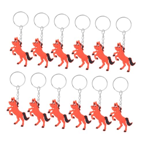 DECOMELODY Tierischer Schlüsselanhänger Party Schlüsselanhänger Spaß Tierschlüsselanhänger Pferdetastatur Schlüsselanhänger Tier Pferdehandtaschenanhänger Zinklegierung von DECOMELODY