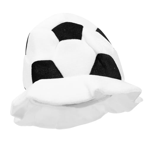 DECOMELODY Unisex Fußballmütze mit Dekorativem Fußballmotiv Verstellbare Sportmütze für Erwachsene und Jugendliche für Fußballfans Wettbewerbe Lustiges Fotorequisit von DECOMELODY