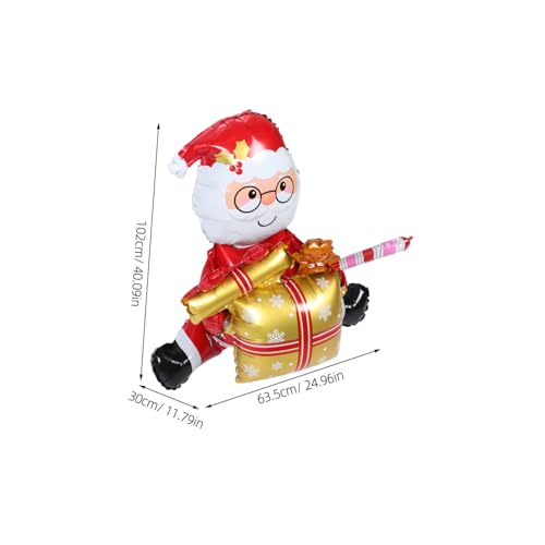 DECOMELODY Weihnachtlicher Aufblasbarer Folienballon Santa Claus Kompakt und Kinderfreundlich Vielseitige Weihnachtsdeko für Fenster Wand Decke Festliche Atmosphäre für Familie und Freunde DECOMELODY Weihnachtlicher Aufblasbarer Folienballon Santa Claus Kompakt und Kinderfreundlich Vielseitige Weihnachtsdeko für Fenster Wand Decke Festliche Atmosphäre für Familie und Freunde von DECOMELODY