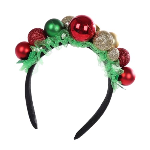 DECOMELODY Weihnachtliches Haarschmuck Stirnband mit Glocken Kreatives Party Haarband für Tanz und Festfeiern Farbenfrohes Accessoire für Festliche Kostüme Attraktives Kopfschmuck für Damen DECOMELODY Weihnachtliches Haarschmuck Stirnband mit Glocken Kreatives Party Haarband für Tanz und Festfeiern Farbenfrohes Accessoire für Festliche Kostüme Attraktives Kopfschmuck für Damen von DECOMELODY