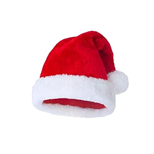 DECOMELODY Weihnachtsmütze für Erwachsene Plüsch Santa Hat aus Weichem Bequem und Festlich für Weihnachtsfeier und Nikolaus Kostüm Geeignet DECOMELODY Weihnachtsmütze für Erwachsene Plüsch Santa Hat aus Weichem Bequem und Festlich für Weihnachtsfeier und Nikolaus Kostüm Geeignet von DECOMELODY