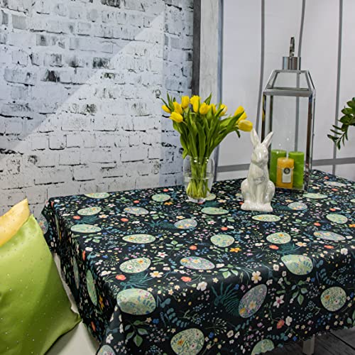 DECOOR Tischdecke 240 x 140 cm für Ostern mit Digitaldruck - Tischläufer mit Ostereier für die österliche Festtagstafel, Bunte und waschbare Ostertischdecke, Tischdekoration für Frühling DECOOR Tischdecke 240 x 140 cm für Ostern mit Digitaldruck - Tischläufer mit Ostereier für die österliche Festtagstafel, Bunte und waschbare Ostertischdecke, Tischdekoration für Frühling von DECOOR