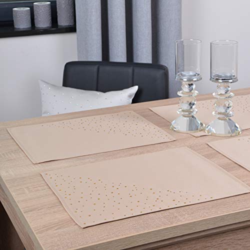 DECOOR - schmutzabweisendes Tischläufern, 30 x 40 cm, Kakao, veredelt mit einem ästhetischen Rückseite auf 1 cm, verziert mit Kristallen, Gewebe 200 g/m², 100% Polyester, hergestellt in der EU DECOOR - schmutzabweisendes Tischläufern, 30 x 40 cm, Kakao, veredelt mit einem ästhetischen Rückseite auf 1 cm, verziert mit Kristallen, Gewebe 200 g/m², 100% Polyester, hergestellt in der EU von DECOOR
