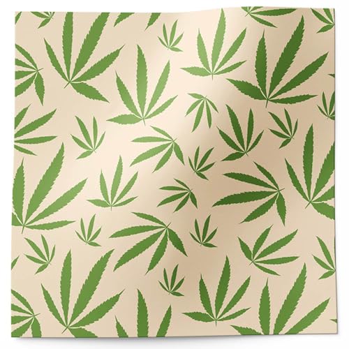 Seidenpapier mit Cannabisblättern, 50 x 76 cm, säurefrei und blutungsbeständig, hochwertig, Hanf, 20 Blatt von DECOPOMPOMS
