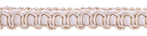 DÉCOPRO Imperial Collection 0050IG Geflochtene Meeresmuschel, #5055 (Elfenbein Weiß, gebrochenes Weiß, 4,5 m) von DÉCOPRO