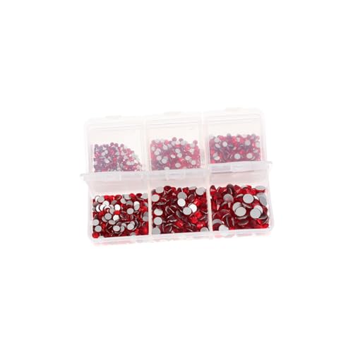 DECORNIJIA 1 Box Flache Strass Accessoires DIY Nageljuwelen Strasssteine ​​Basteln Strasssteine ​​Für Nägel Edelsteine ​​Hotfix Strasssteine ​​Uv Nagel Strasssteine ​​Nagelzubehör von DECORNIJIA