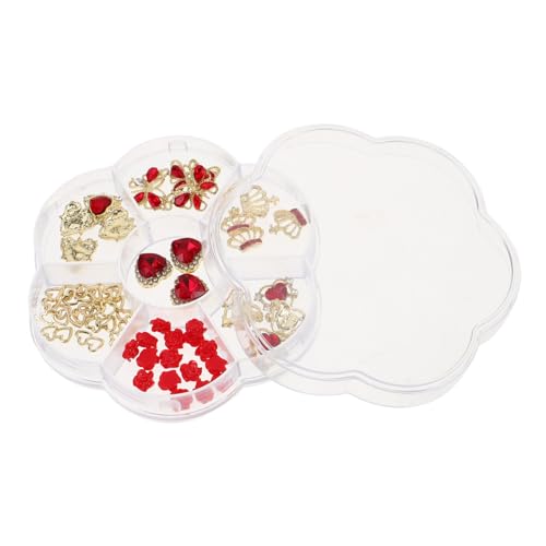 DECORNIJIA 1 Box Geburtstag Und Valentinstag &Amp; Hochzeit Handwerk Handwerk Trendy Funkelnden Verzierungen/Charms/Schmuck/Edelsteine ​​Maniküre Luxus Valentinstag Strass Accessoires von DECORNIJIA