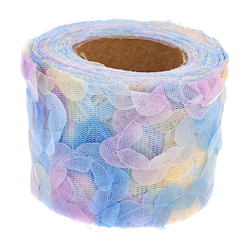 DECORNIJIA 1 Rolle Chiffon Stickerei Stoffband für DIY Nähprojekte Yards Vielseitig Einsetzbar für Hochzeits und Partydesigns Langlebig und Elegant von DECORNIJIA