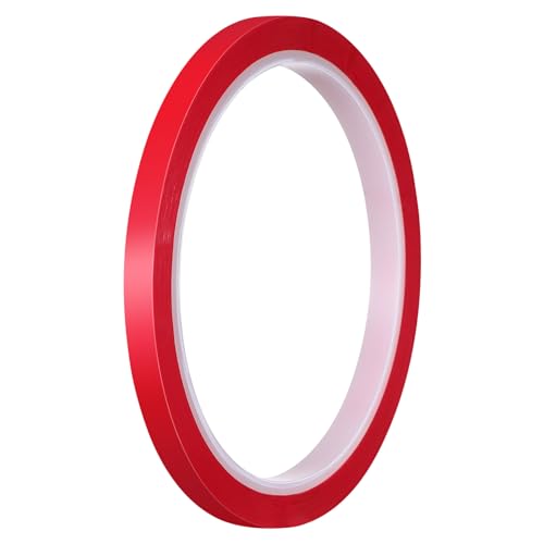 DECORNIJIA 1 Rolle Dekoratives Klebeband Glänzender Klebestreifen für Auto Motorrad Boot Bastelarbeiten Polyester Rot Einfach Anzubringen Reißfest Vielseitig Einsetzbar und Auffällig von DECORNIJIA