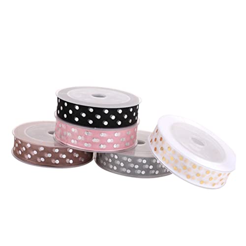 DECORNIJIA 1 Rolle Glitzer Geschenkband Diy Ripsband für Partys und Bastelprojekte Hochwertiges Weiß mit Silberpunkten Wiederverwendbar für Festliche Anlässe DECORNIJIA 1 Rolle Glitzer Geschenkband Diy Ripsband für Partys und Bastelprojekte Hochwertiges Weiß mit Silberpunkten Wiederverwendbar für Festliche Anlässe von DECORNIJIA