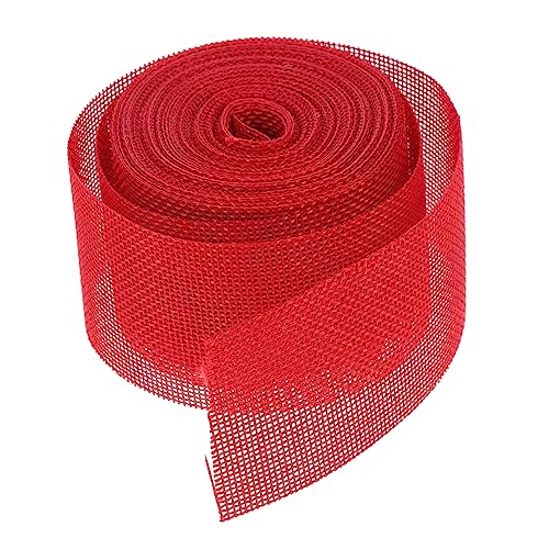 DECORNIJIA 1 Rolle Gurtbandimitat Aus Leinen Schleife Stoff Farbiges Band Goldenes Satinband Streifen Wickeln Bänder Zum Verpacken Farbverlaufsband Dekorationen Sackleinen Betäuben Rot DECORNIJIA 1 Rolle Gurtbandimitat Aus Leinen Schleife Stoff Farbiges Band Goldenes Satinband Streifen Wickeln Bänder Zum Verpacken Farbverlaufsband Dekorationen Sackleinen Betäuben Rot von DECORNIJIA