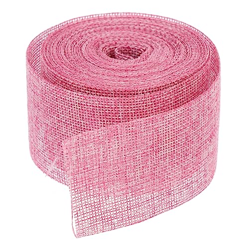 DECORNIJIA 1 Rolle Gurtbandimitat aus Leinen mehrfarbig für Streifen Sackleinen seidenband ribbon geschenkbänder set party decoration Straußbänder Festival-Party-Bänder betäuben Rosa DECORNIJIA 1 Rolle Gurtbandimitat aus Leinen mehrfarbig für Streifen Sackleinen seidenband ribbon geschenkbänder set party decoration Straußbänder Festival-Party-Bänder betäuben Rosa von DECORNIJIA