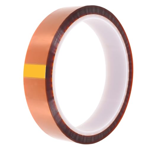 DECORNIJIA 1 Rolle Hochtemperaturbeständiges Klebeband Für Hochtemperaturband Wärmeübertragungsband Hitze Elektrisches Band Verschleiß-wärmebänder Diy Klebeband Polymerfolie Aus Polyimid von DECORNIJIA